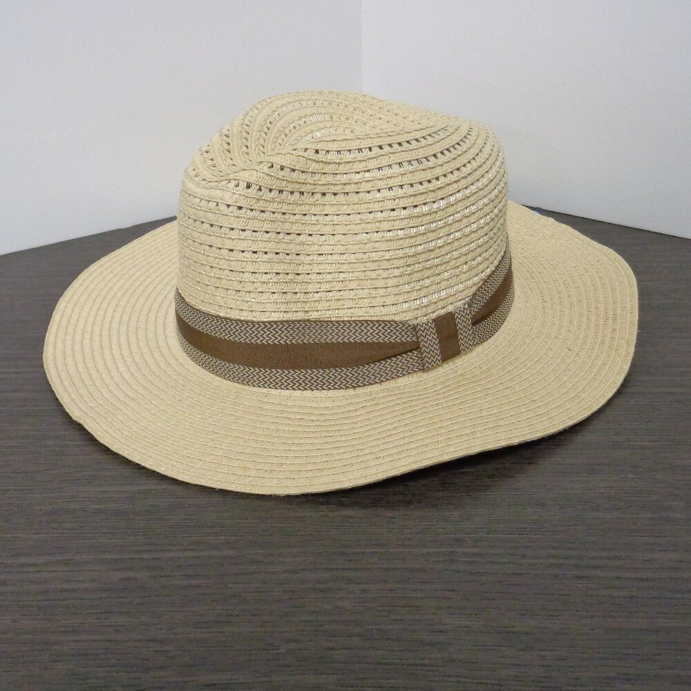 Brand New QWave Tan Mesh Hat w/Brown Band, One Size Fits Most model QWPGM-ASST2